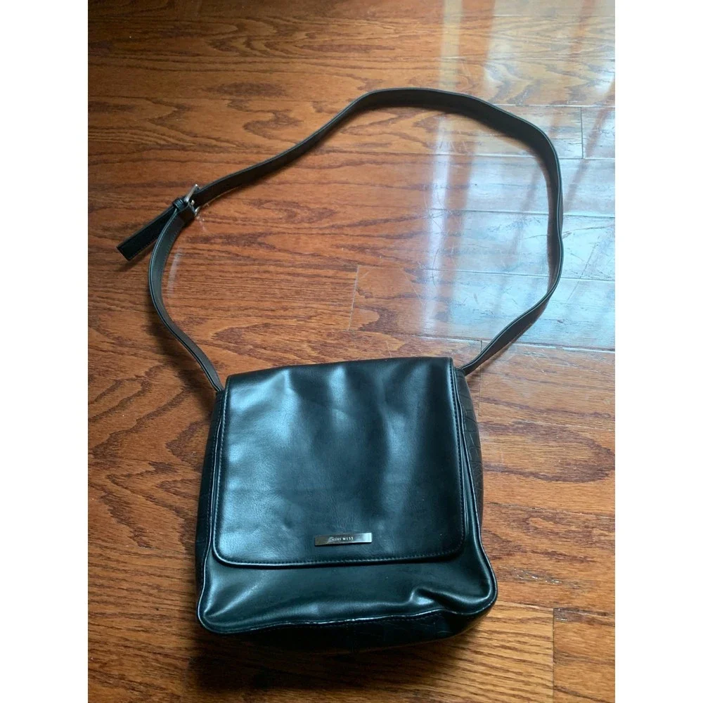 Vintage Black Crossbody Bag - Picture 1 of 3
